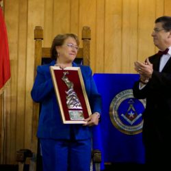 (VÍDEO) La presidenta de Chile Michelle Bachelet ante la Gran Logia de Chile