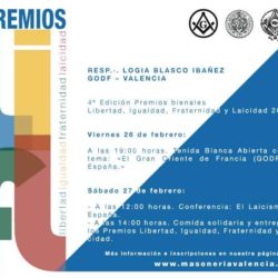 (VIDEO) 4ª Jornadas de los premios LIF&L – Logia Blasco Ibáñez