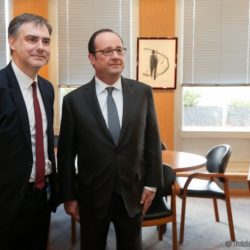 (VIDEO) François Hollande visita el Gran Oriente de Francia