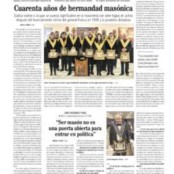 40 años de la legalización de la masonería, en el Faro de Vigo