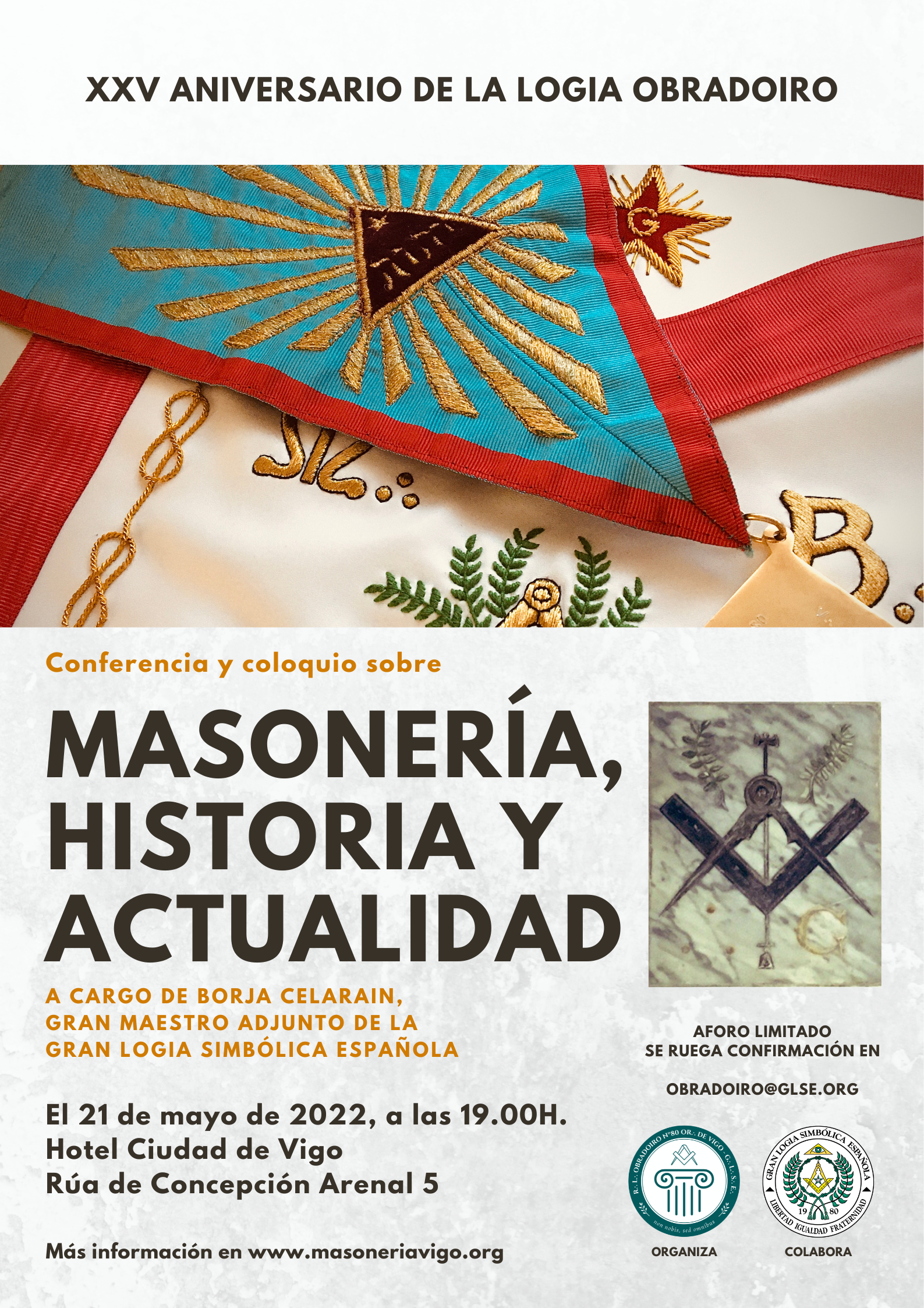 Conferencia y coloquio sobre Masonería en Vigo